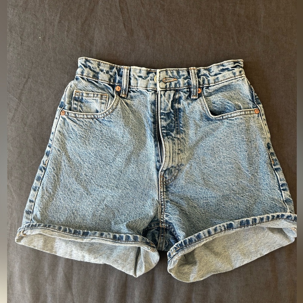 Zara denim shorts 4